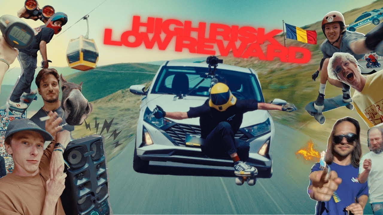 HIGH RISK, LOW REWARD - downhill skateboarding Romania | UPS&DOWNS Ep.7