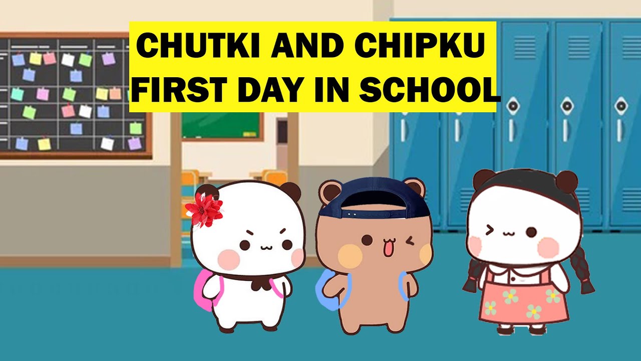 Chutki and Chipku FIRST day in School | BubududuTV | peachgoma | bubuanddudu