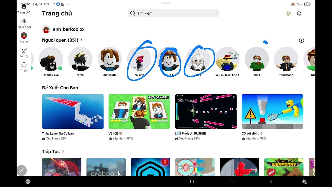 Show bạn bè nhá anh em (cre anh_bar roblox)