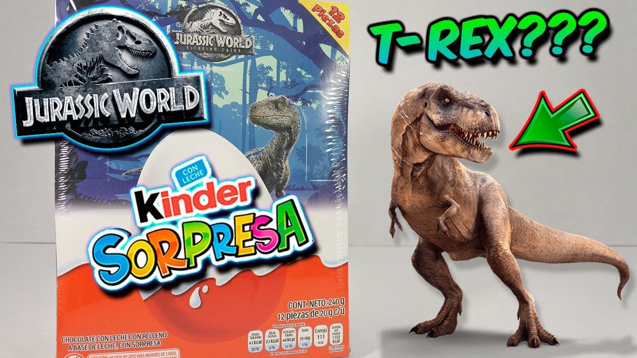 Abri Caja Completa KINDER SORPRESA Jurassic World El Reino Caído | Huevo Kinder Sorpresa
