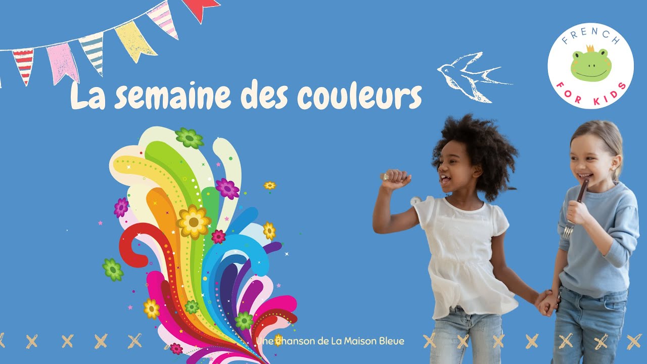 La semaine des couleurs, comptine