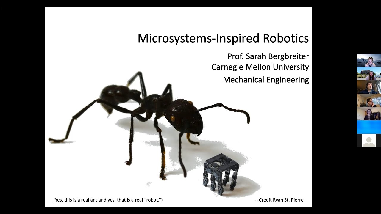 UW ECE Research Colloquium, December 8, 2020: Sarah Bergbreiter, Carnegie Mellon University