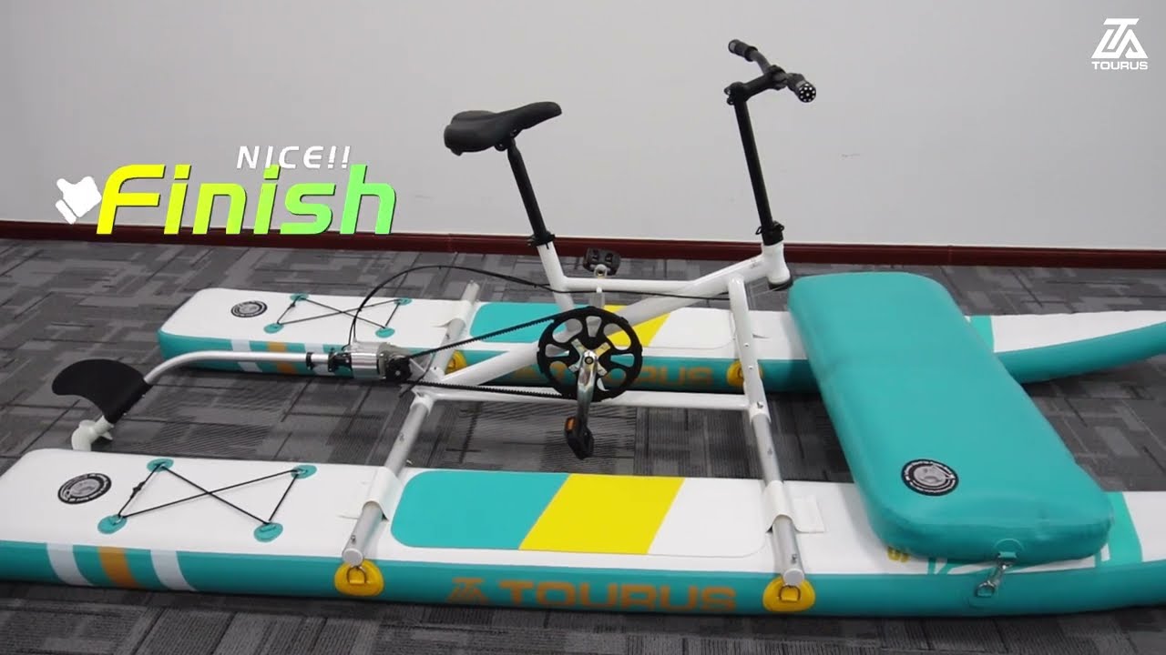 Can a bicycle ride on water? TOURUS Water Bike Tutorial