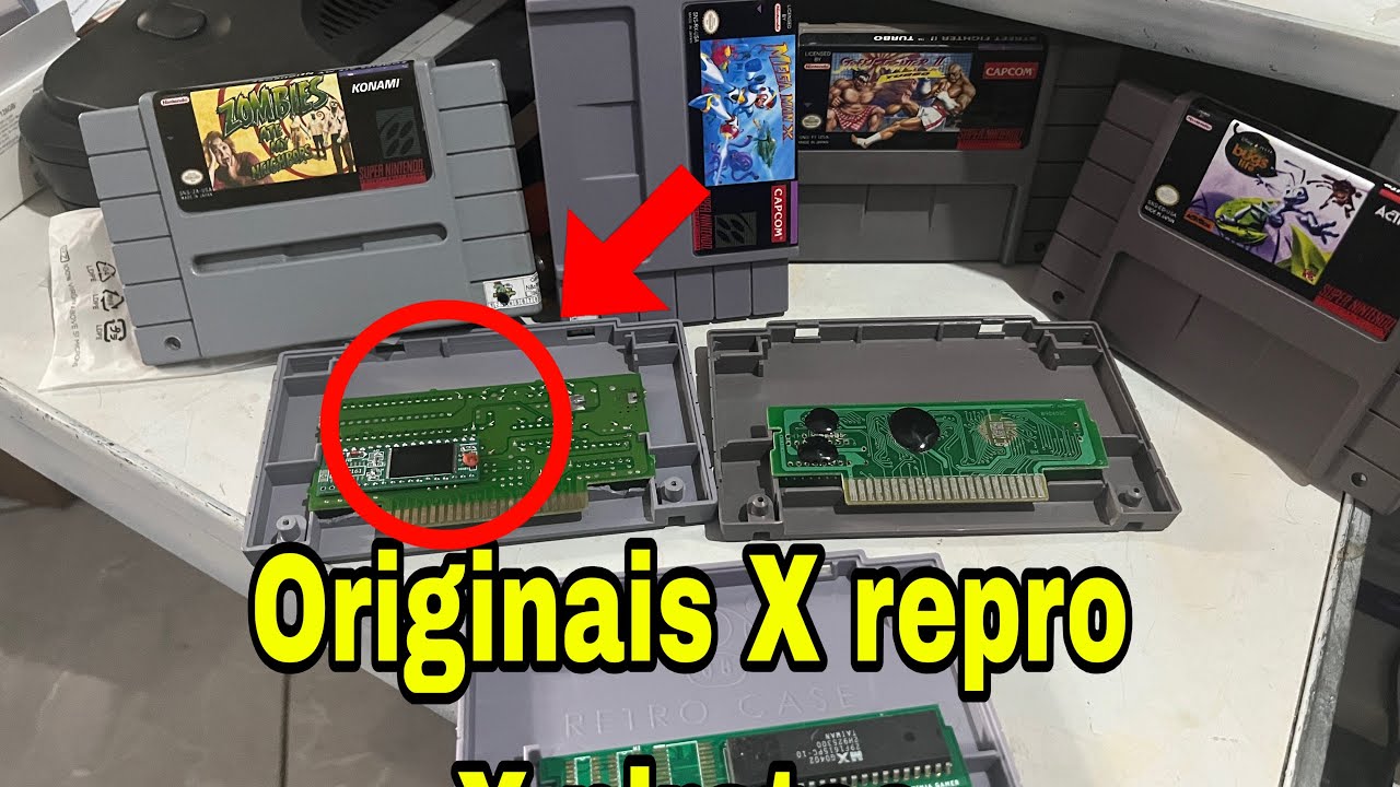 QUAL A DIFERENÇA Dos  CHIPS DE CARTUCHOS PARA SUPER NINTENDO? 