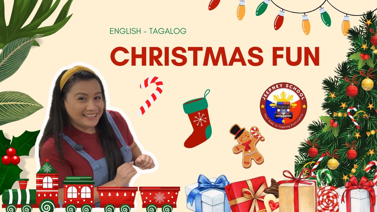 CHRISTMAS FUN WITH ATE CHERRY | JEEPNEY SCHOOL KIDS | TAGALOG FOR CHILDREN | LEARN WITH ATE CHERRY