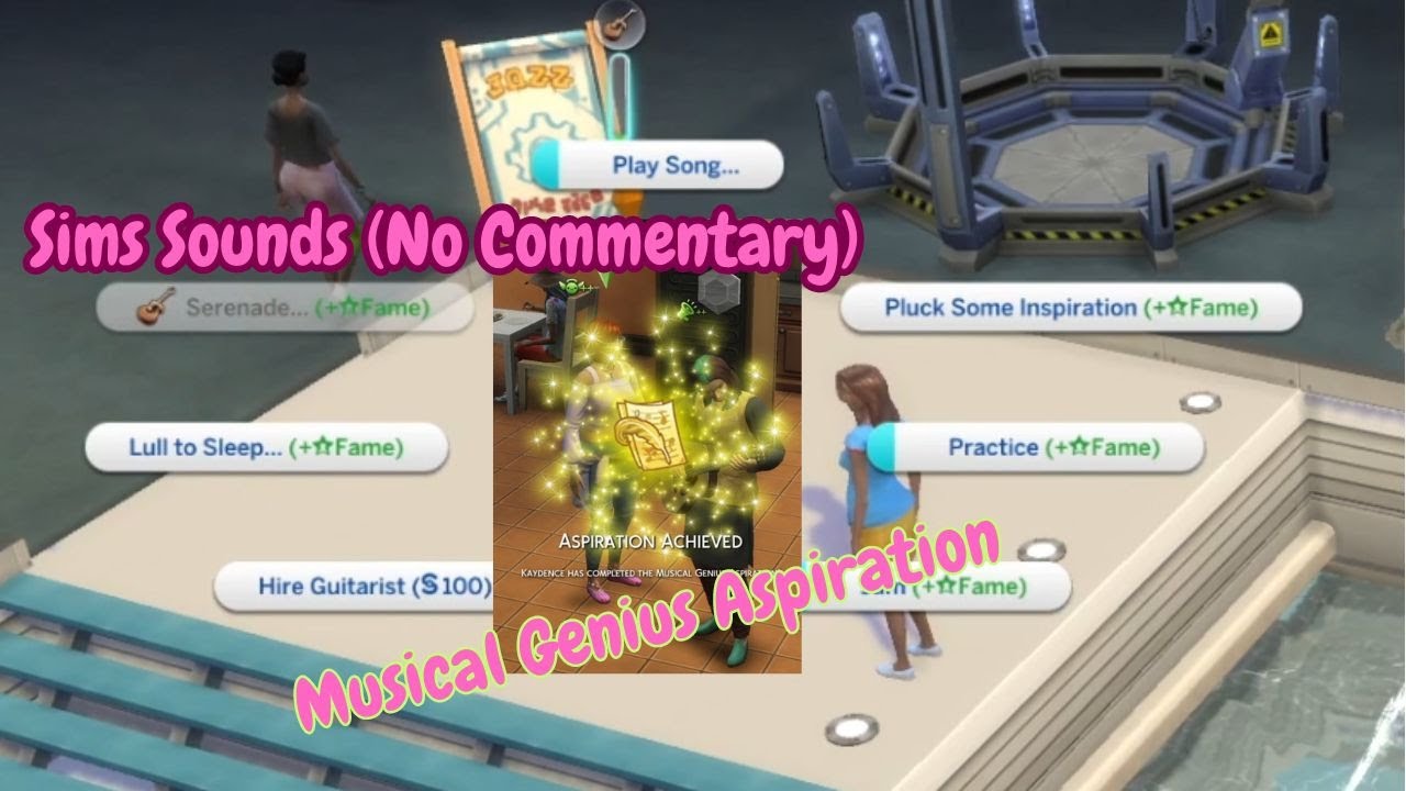 Sims Sounds (No Commentary) Musical Genius Aspiration