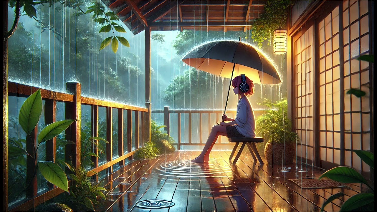 Serene Rainfall Symphony | Soul Music-Relax | A Playlist of Lofi, Relax, Study, Sleep Music