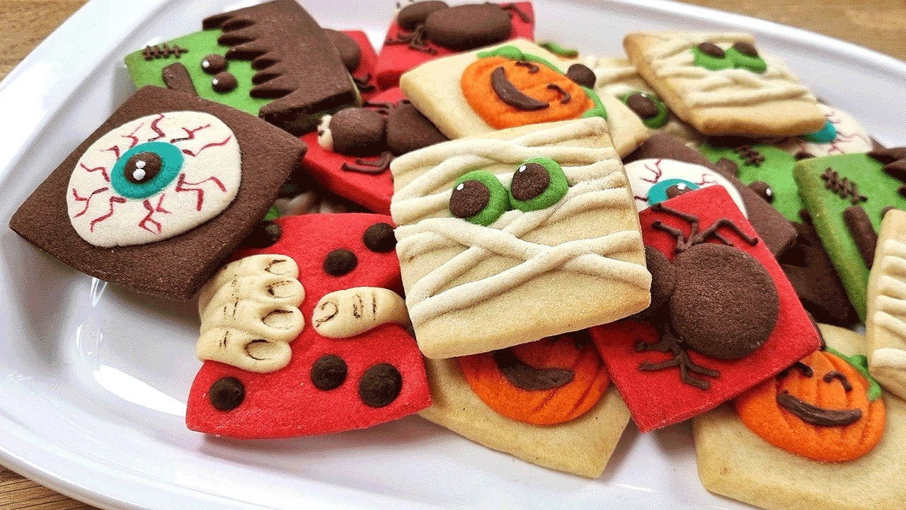 Печенье с маслом на Хэллоуин🎃Легкий рецепт печенья с маслом