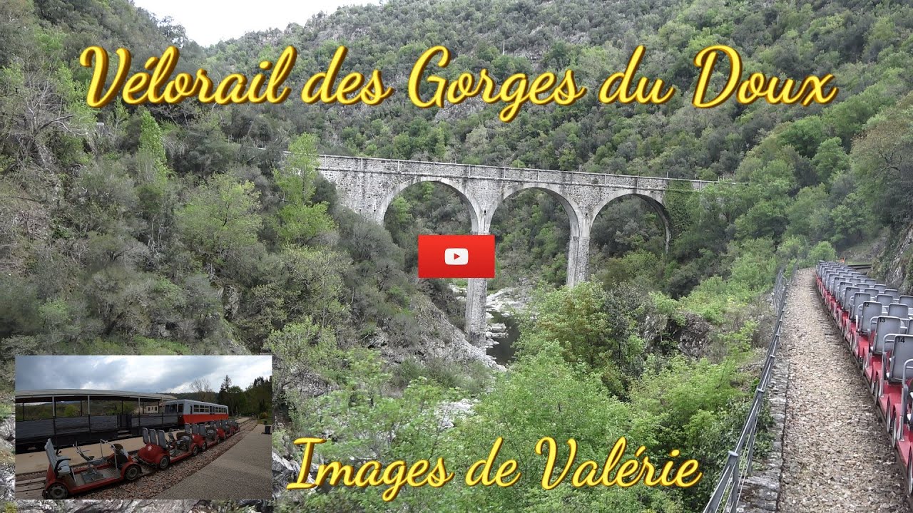 Vélorail, les étroits dans les Gorges du Doux, le retour vers Boucieu-le-Roi.