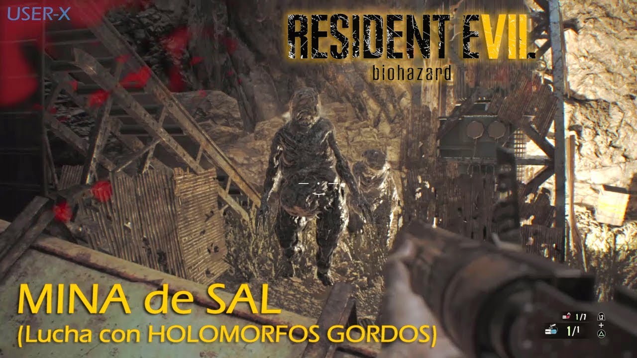 Resident Evil 7 [PS4] MINA DE SAL. Lucha final con MINI-Jefes (Gran Holoformo) | Español
