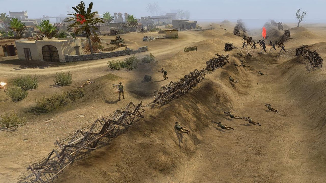 Men of War - German campaign walkthrough - Mission 3 - Desert Stronghold 1/8