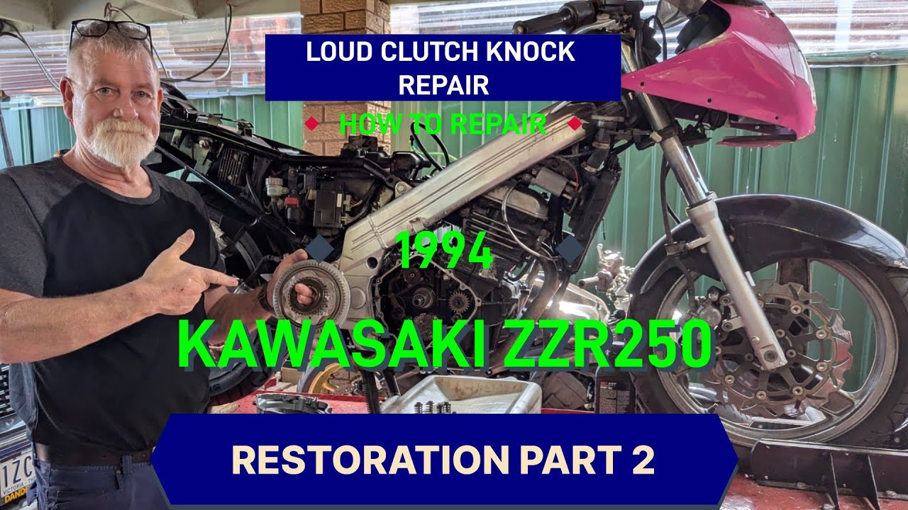 Kawasaki ZZR 250 — стук двигателя на низких оборотах? Простой ремонт.
