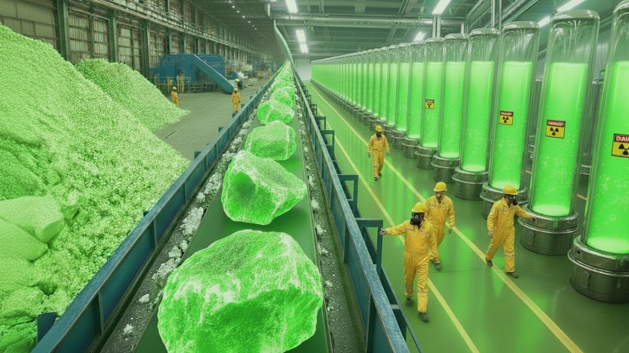 Comment c’est fait : L’Uranium Enrichi ☢️, Du Minerai Brut au Matériau le Plus Puissant du Monde !