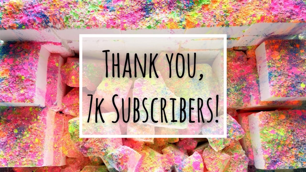 🎉 7k Colorful Crush // 50 ADER GYM CHALK BLOCKS • ASMR 🎊
