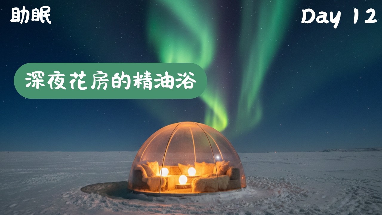 極光下的透明冰屋｜腦內按摩 30分鐘｜改善焦慮、深度助眠
