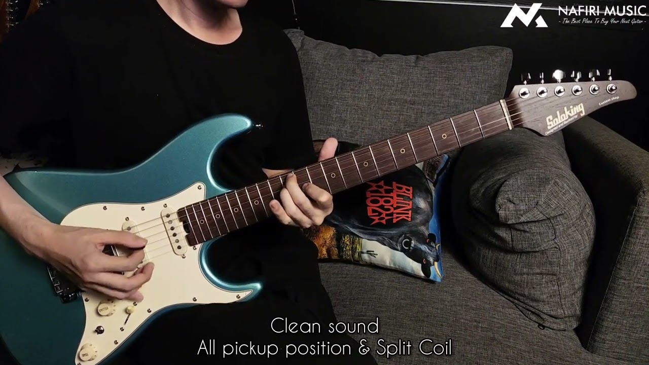 SOLOKING MS-11 CLASSIC with WENGE NECK In Ocean Turquoise! Quick Sound Test