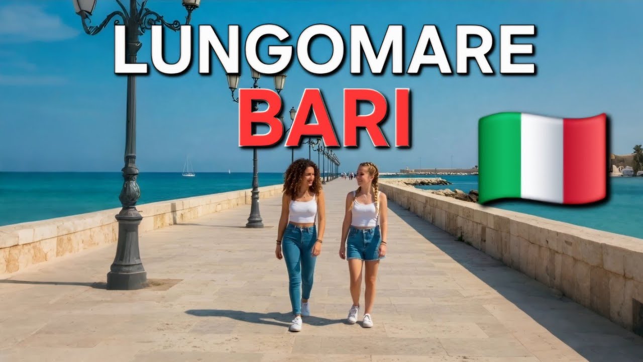 Walking in Bari Italy 🇮🇹 | Immersive 4K Seafront Tour