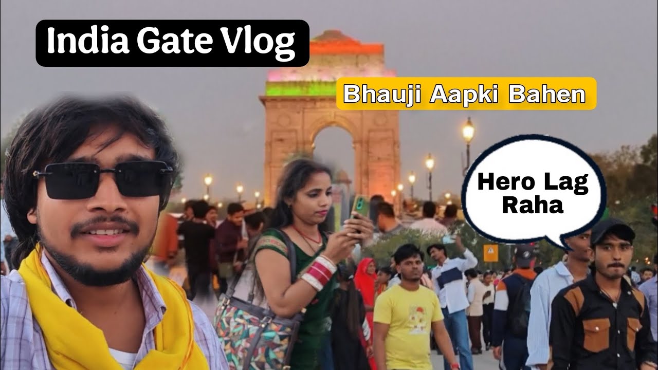 Delhi India Gate Full Masti Vlog 🤣 | Public Reaction