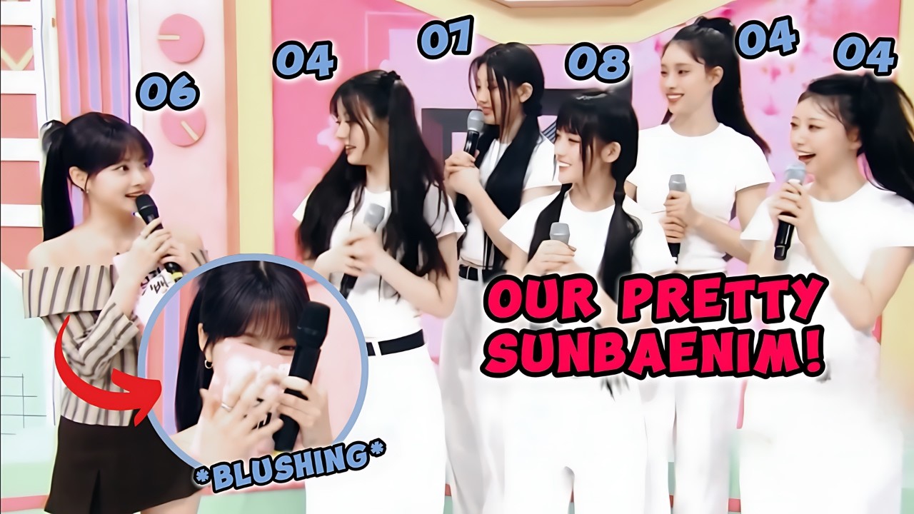 EUNCHAE felt shy when ILLIT called her 'sunbaenim' 😍