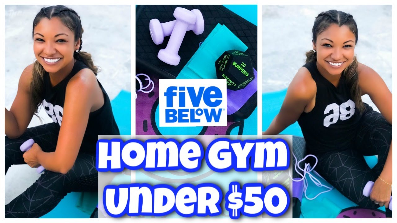 HOME GYM ON A BUDGET UNDER $50 | Ft. FIVE & BELOW