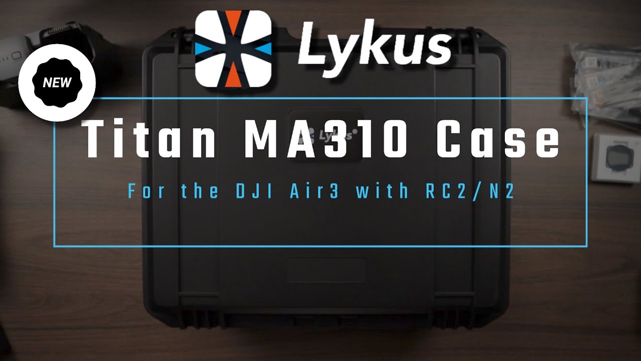 New with cool layout. Check out the new Lykus Case for the DJI Air 3 Pro and RC2/RC-N2 controllers