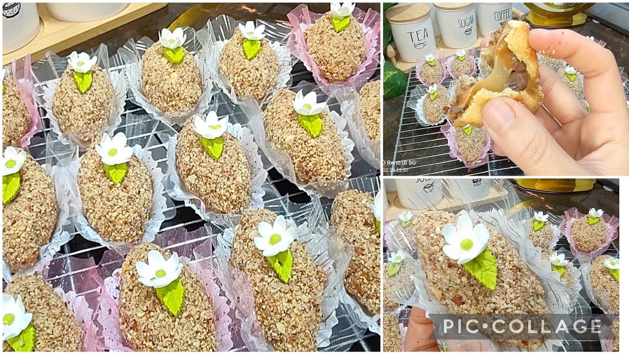اولى حلويات العيد 😍بنة عالمية لي باخكات بالكاوكاو والڨوفريط و الكراميل سجلي الوصفة عندك