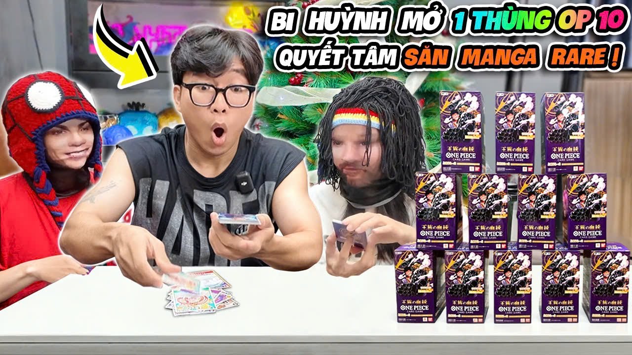 BI HUỲNH ĐẦU TƯ 15 CỦ MỞ 1 THÙNG OP10 SĂN MANGA RARE LAW CÙNG MESSI VÀ RONALDO 😆