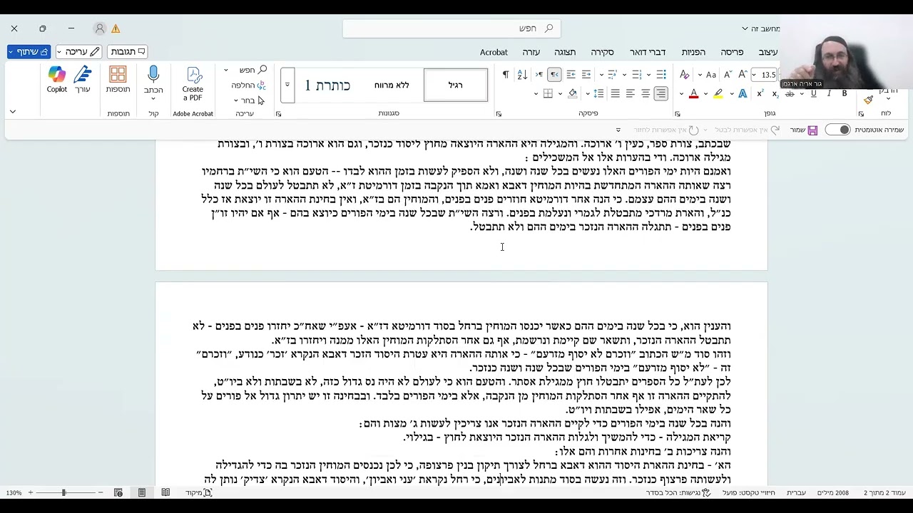 שער הכוונות פורים חלק ב