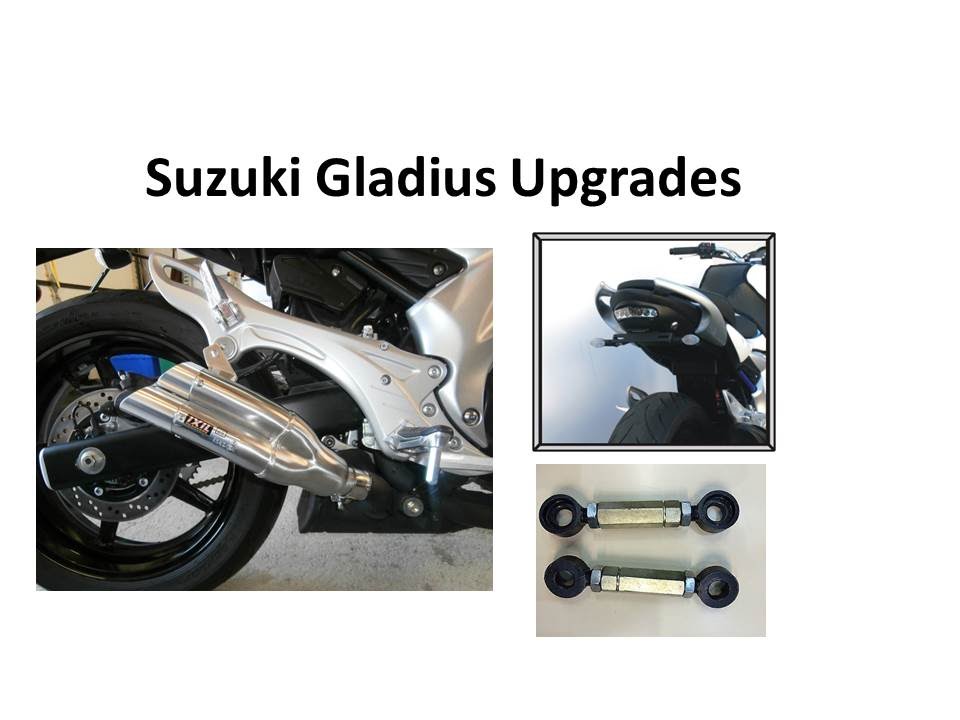 Suzuki SFV650 Gladius Lowering, Ixil exhaust and tail kit
