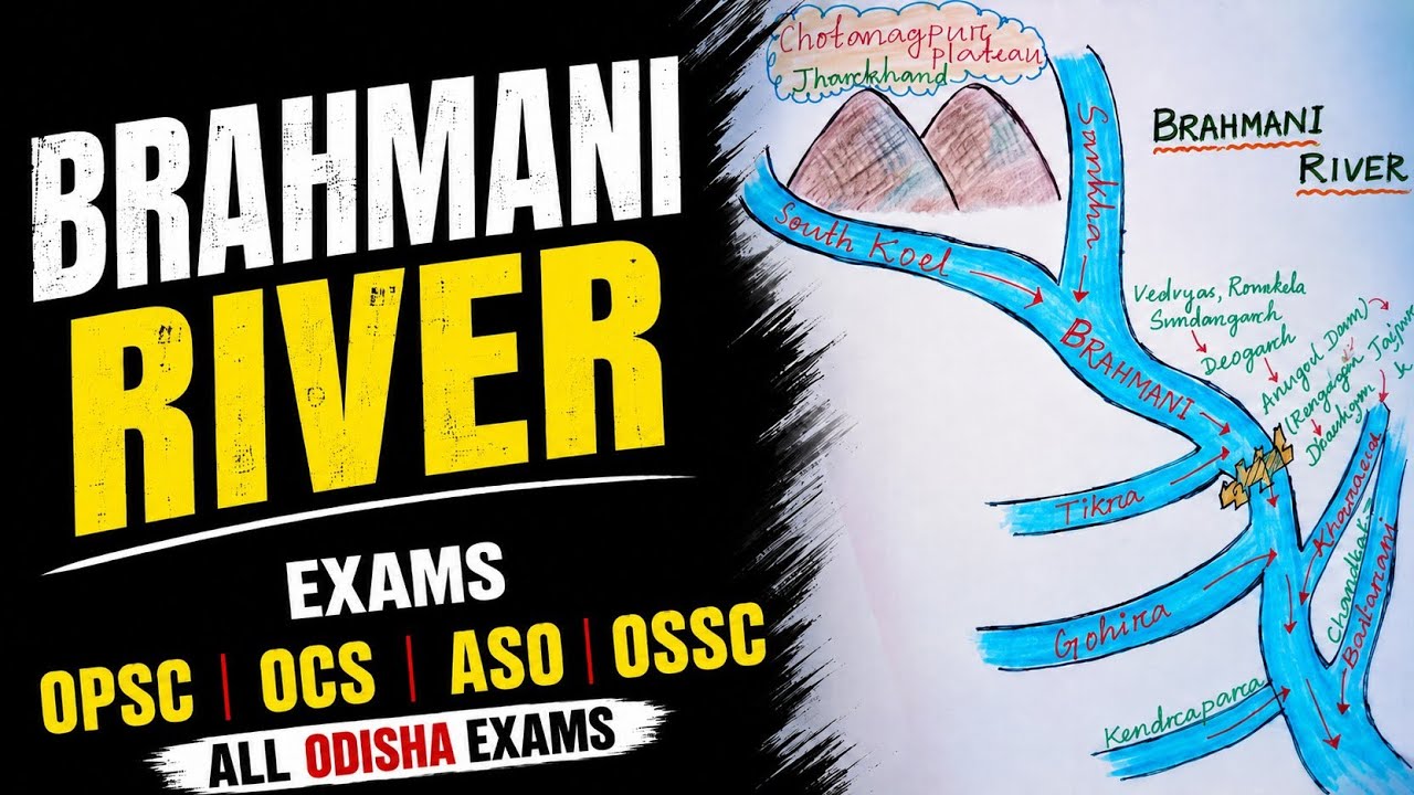 Brahmani River System//Odisha Geography Series/OPSC OCS, OSSSC, OSSC,ASO,All Odisha Exams 