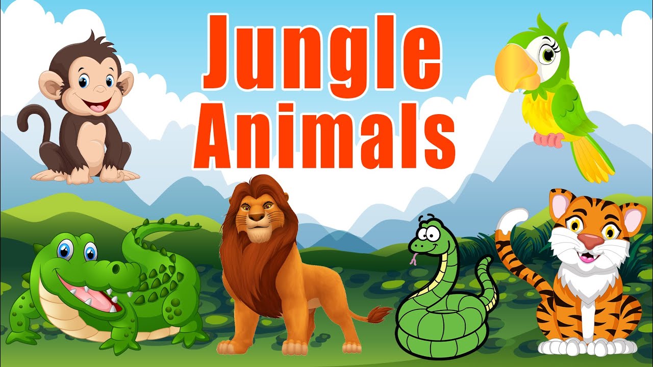 Jungle Animal Sounds | Animal Sounds and Names | LittleKidsTV
