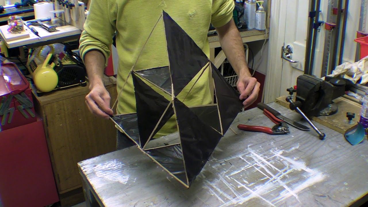 Bamboo Tetrahedral Kite / Tetrahedron