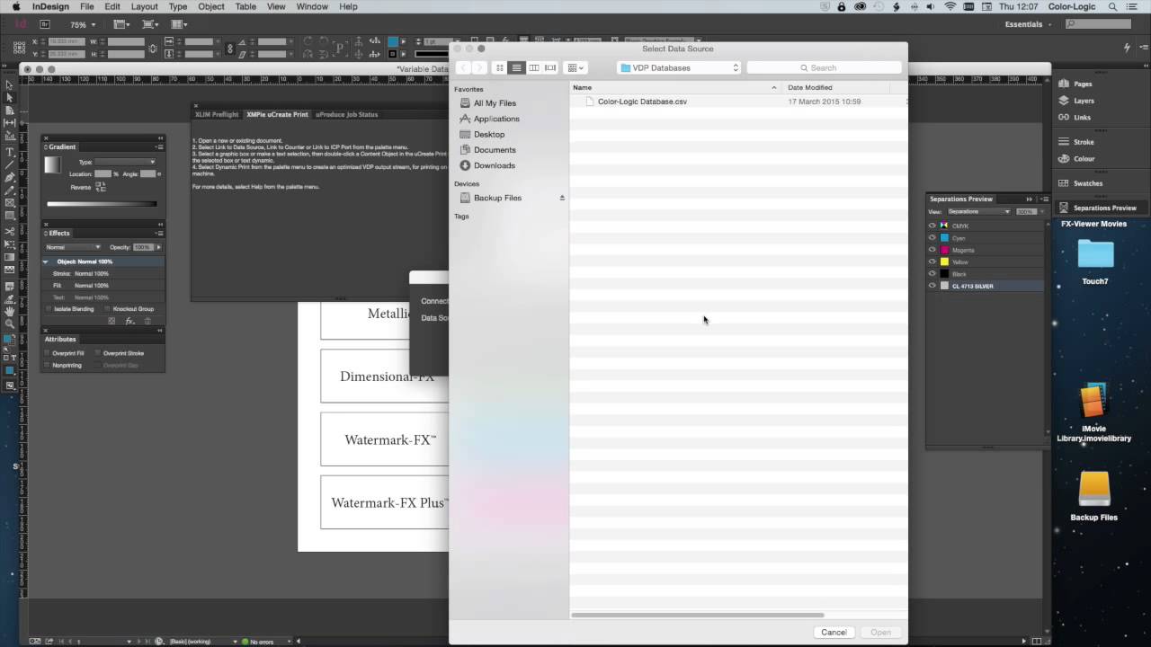 Color-Logic: Variable Data Printing - XMPie uDirect