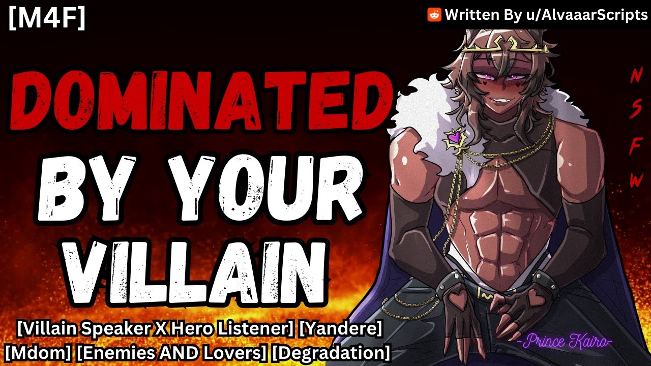 - 𝙑𝙀𝙍𝙔 𝙎𝙋𝙄𝘾𝙔 - Yandere Villain DOMINATES You [M4F] [Villain X Hero Listener] [Yandere] [Mdom] [NSFW]