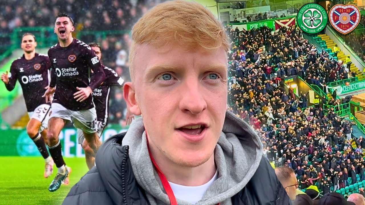 AWAY END SCENES as Hearts STUN Celtic to Stay Top! 🤯