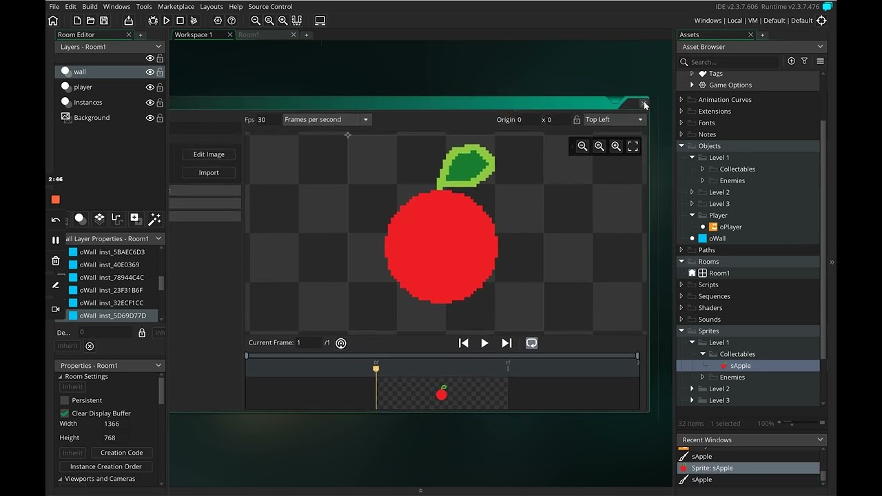 8 - Adding collectables  - GameMaker Studio 2 [DND]