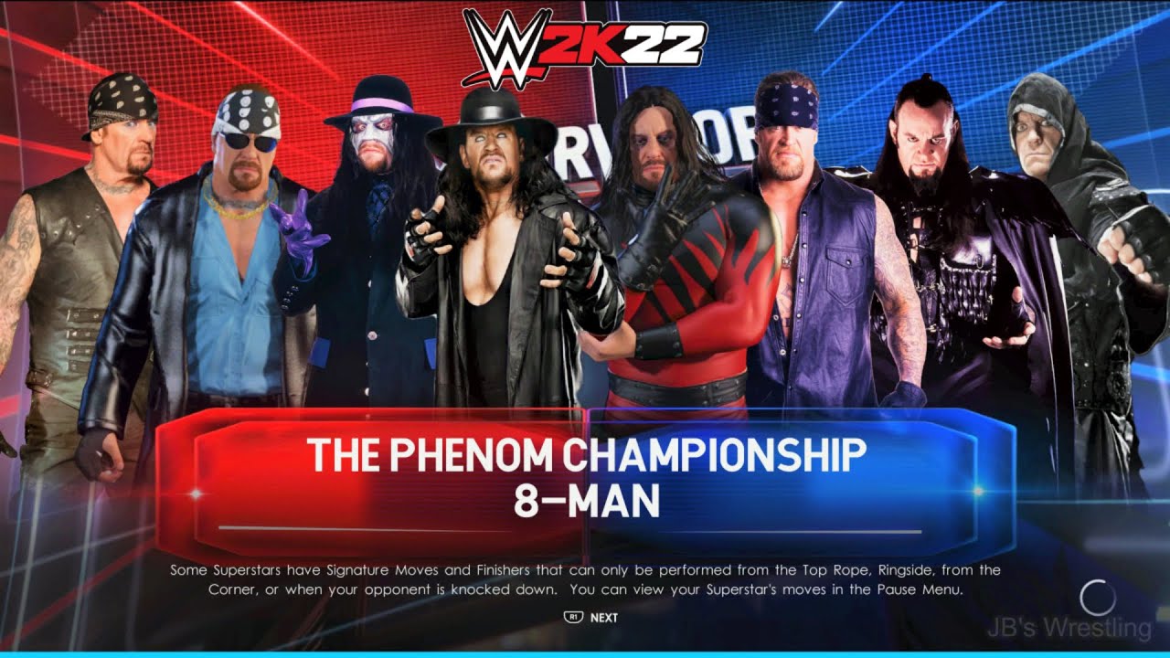 8-Man Elimination Match BUT ONLY THE UNDERTAKER!! | #6 | WWE 2K22 | 4K
