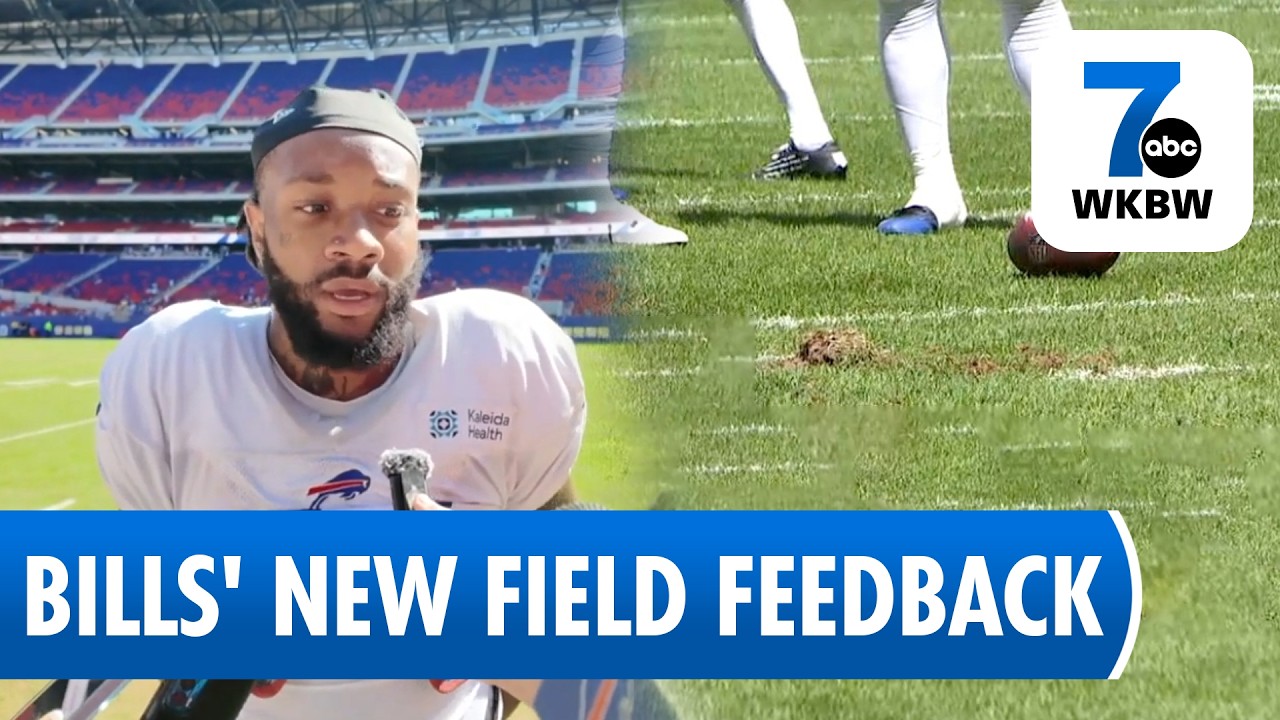 Игроки Buffalo Bills оценивают состояние нового травяного покрытия поля