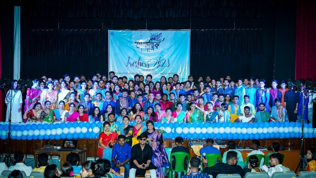 MAKAUT IN HOUSE FRESHERS  AJANTRIK 2023 VLOG !!  ( BCA,B.Sc-IT, Robotics,Psychology) #makaut