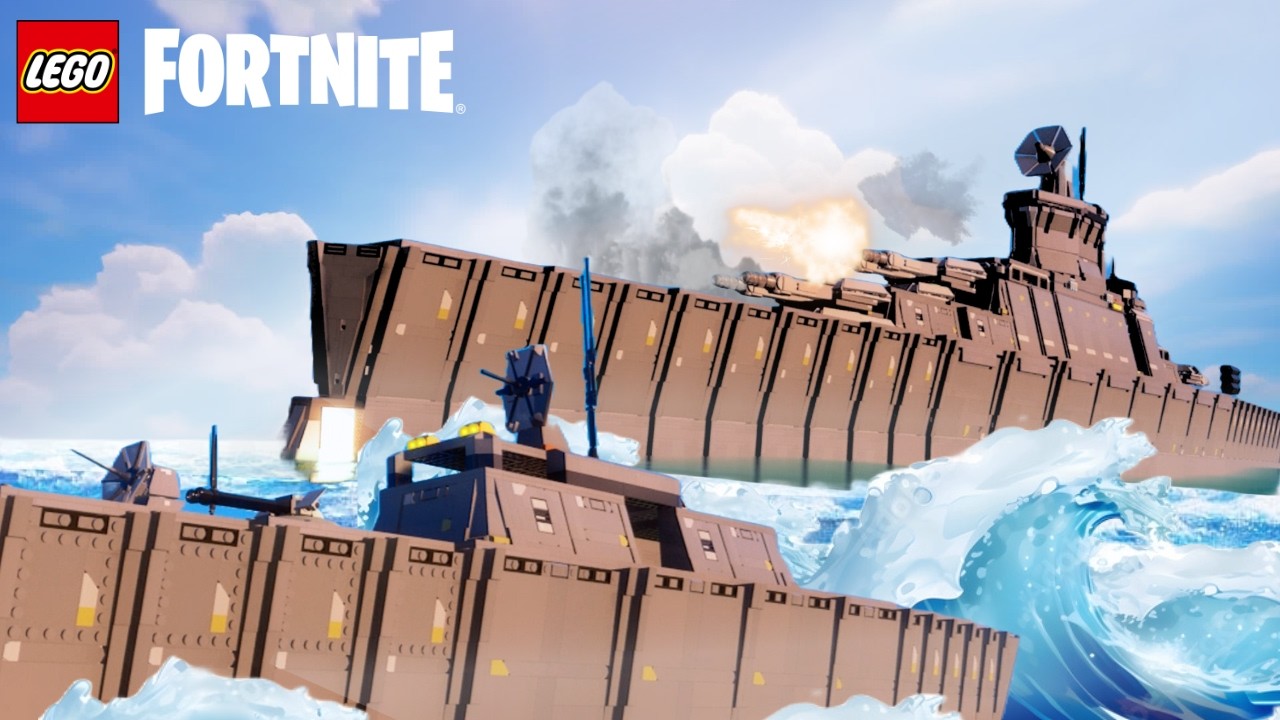 Строим военный корабль в LEGO Fortnite!