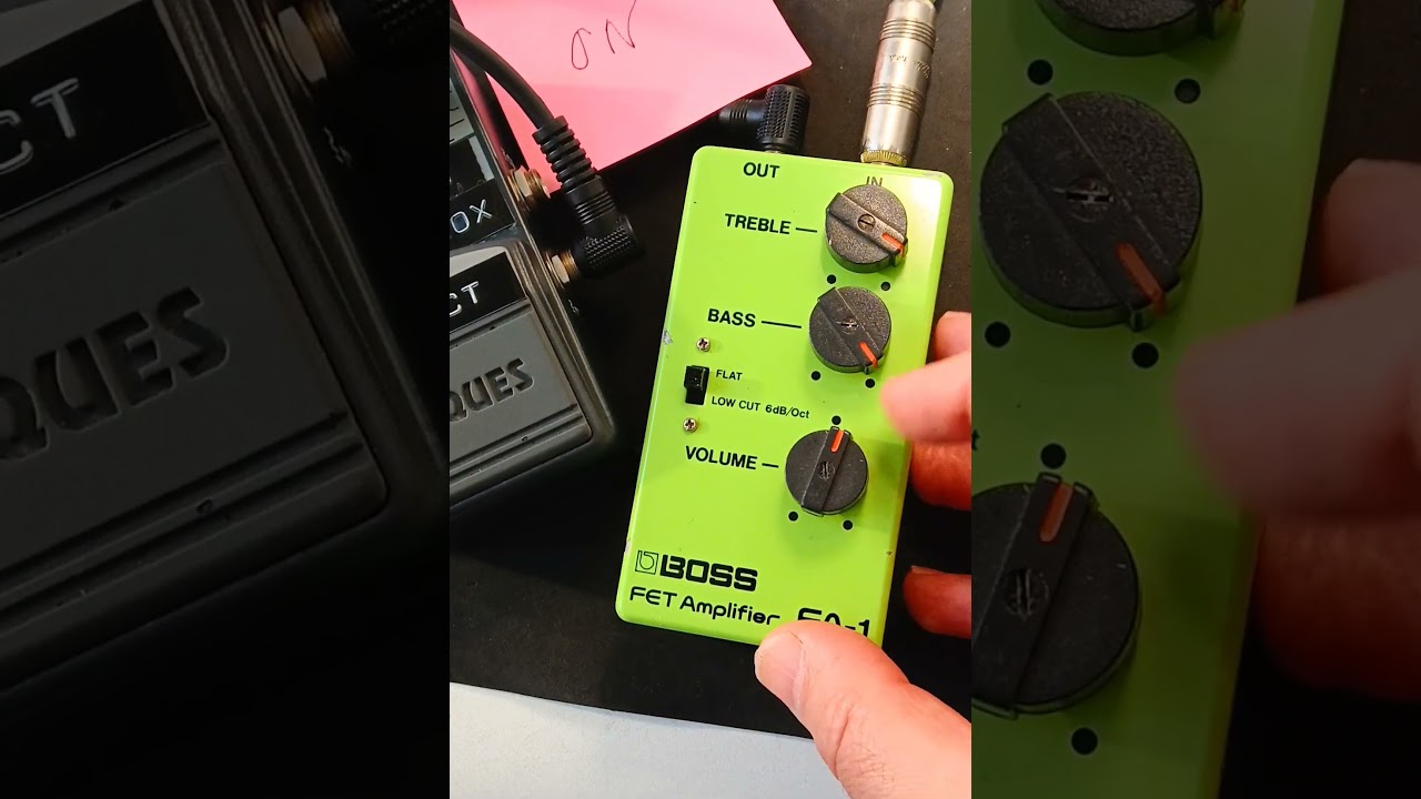 Boss FA-1 Fet Amplifier preamp really makes clean tone shine