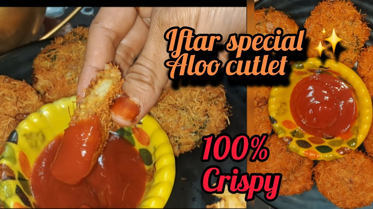 Ramzan special Day/4💫🥰 Crispy Potato  cutlet Recipe |Aloo Cutlet Recipe #iftar special #trending #yt