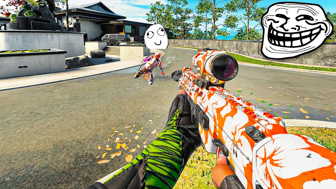 Ведёт себя как робот, а потом внезапно стреляет из снайперской винтовки (забавные реакции)