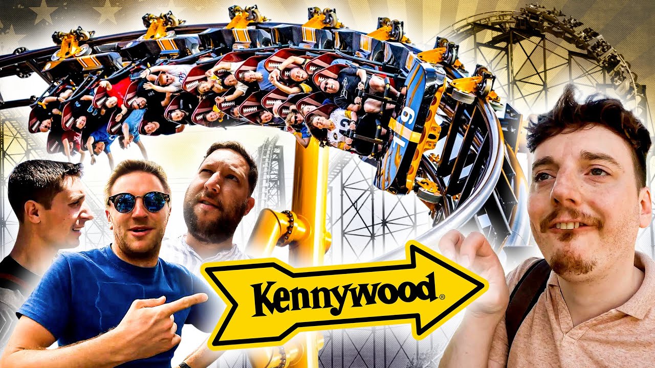 Découverte de KENNYWOOD !(un très vieux parc avec un coaster fantôme costaud)First Drop in 🇺🇸 Vlog 6