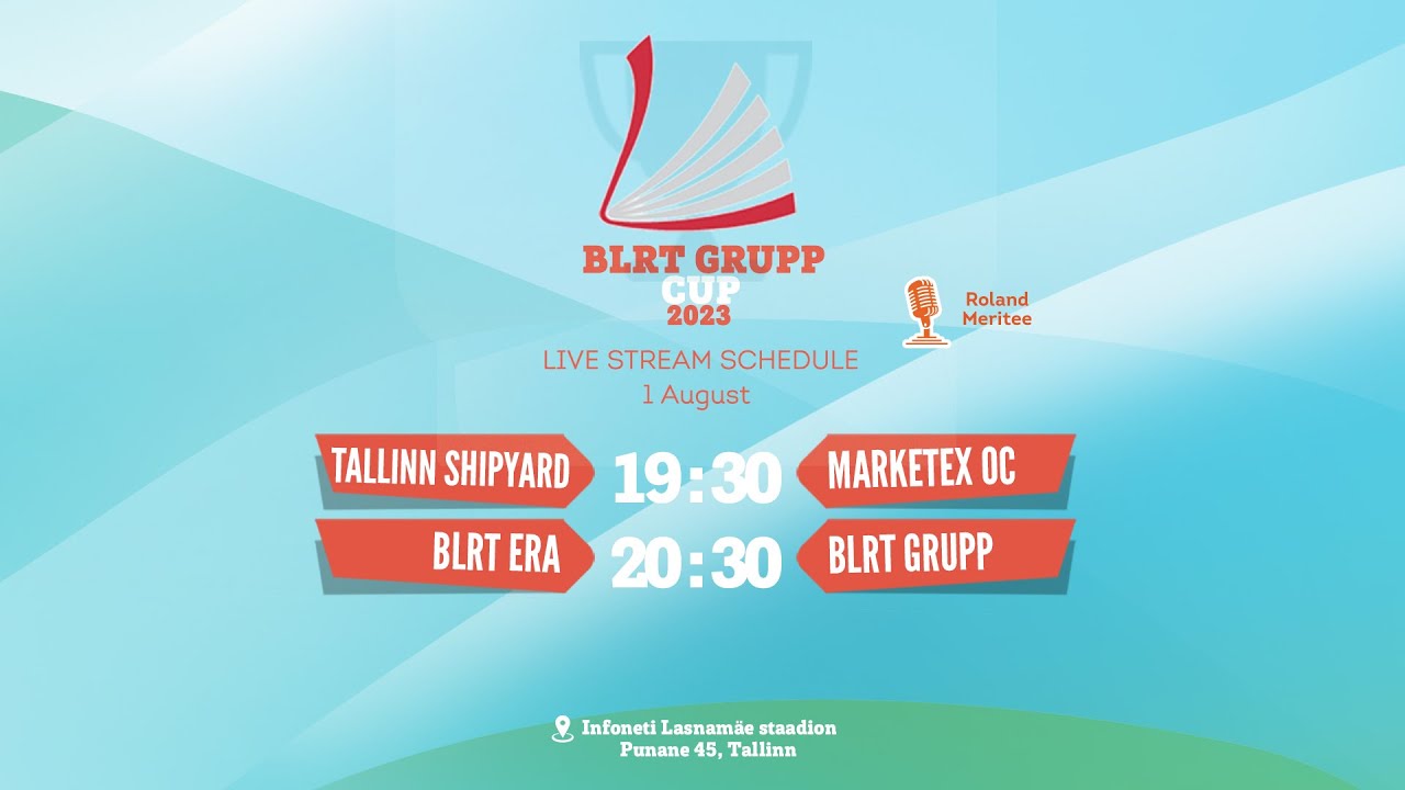 BLRT Grupp CUP 2023 | Matchday 9 | August 1 | Live stream