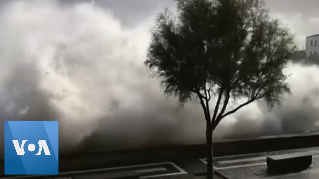 Hurricane Lorenzo: Huge Waves Hit Azores as Storm Moves Away