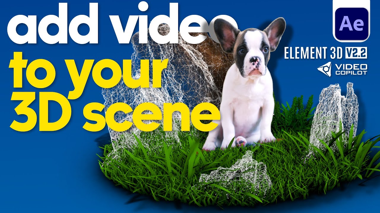 ПОЛНОЕ руководство по добавлению видео в 3D-сцену с помощью Element 3D