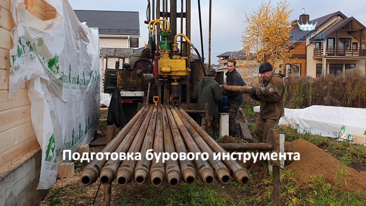 Все этапы бурения артезианской скважины за 5 минут