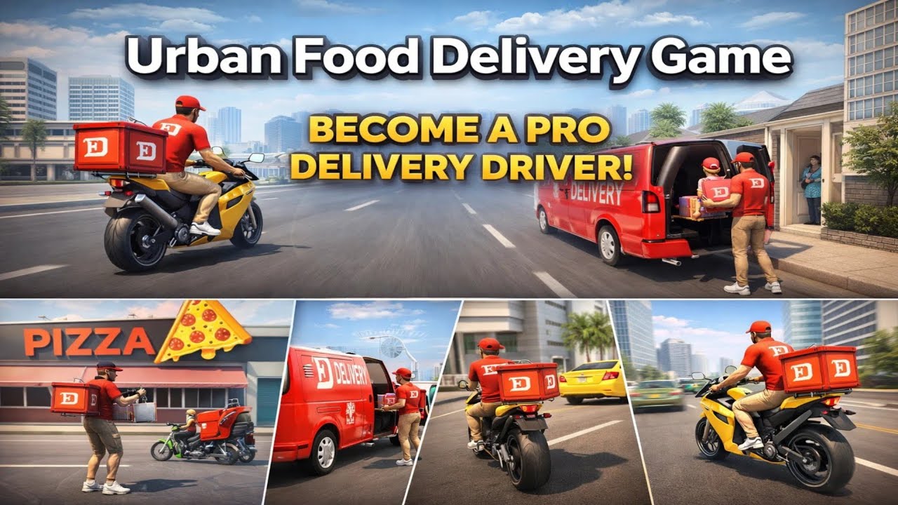 Urban Food Delivery Game 🛵 | Fast Delivery & City Ride Gameplay