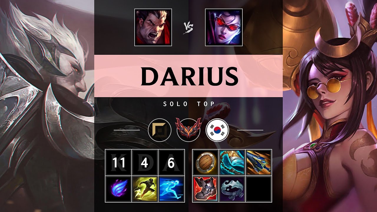 Darius Top vs Vayne - KR Grandmaster Patch 25.13